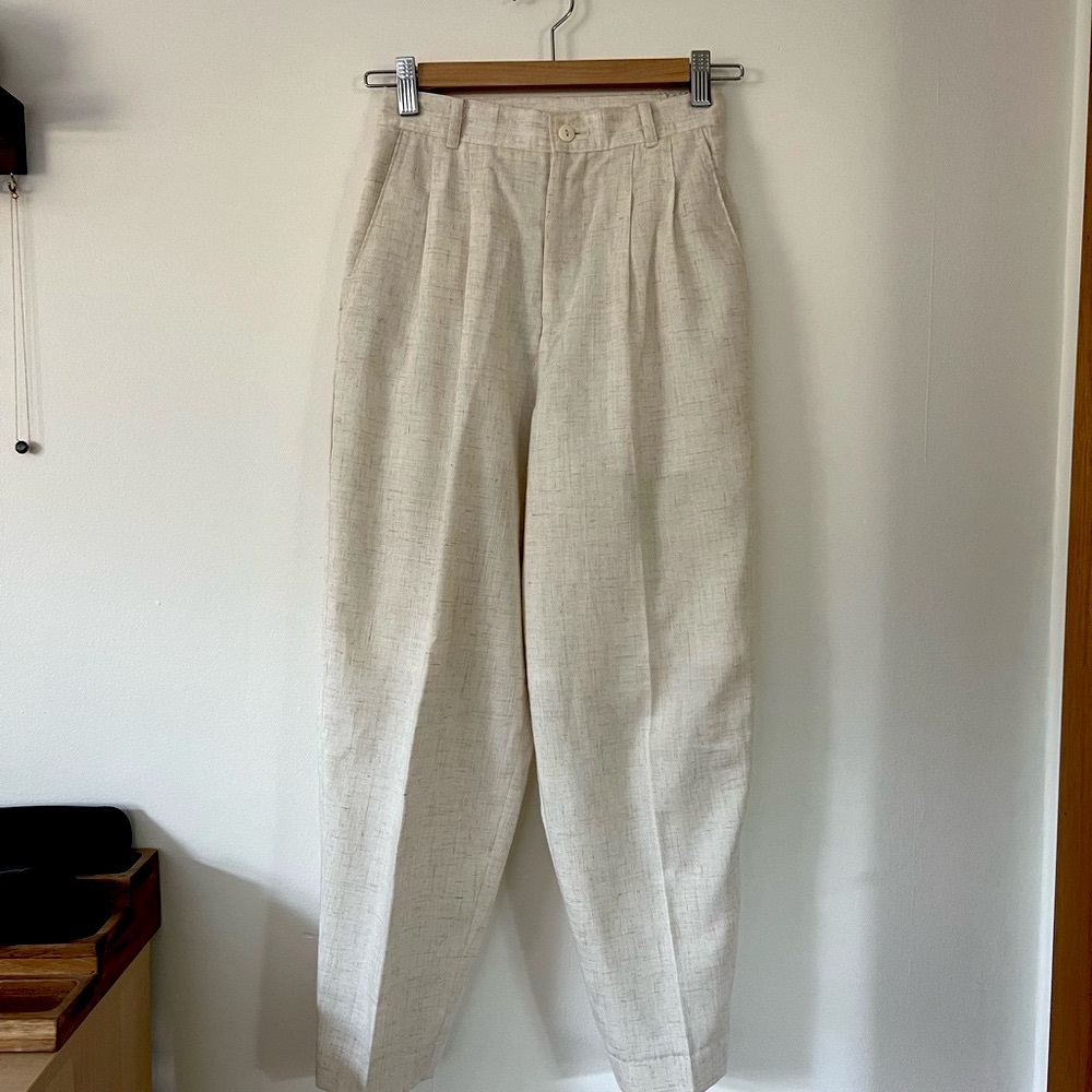 Vintage Off White Trousers